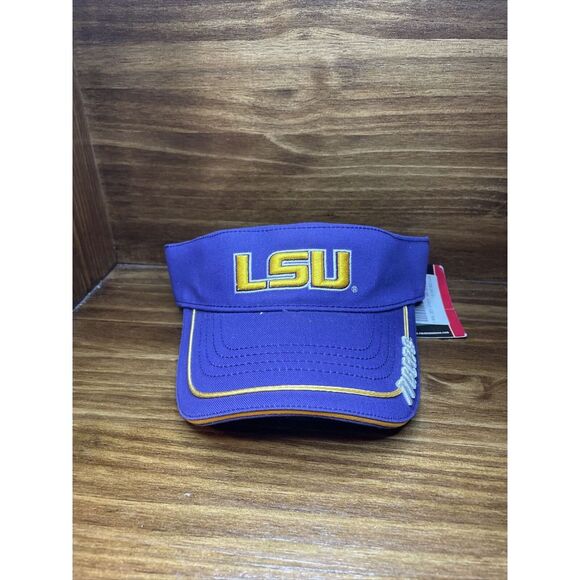 LSU‎ Tigers Louisiana State Colosseum Adjustable Purple Gold Yellow Visor NWT - Picture 1 of 4